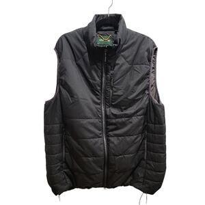 Orvis Vest Men's Sz XL Soft Puffer Sleeveless Outdoor Hiking Lightweight Black